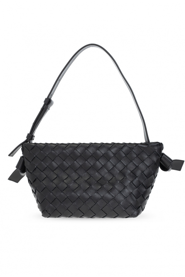 Black 'Tie Small' shoulder bag Bottega Veneta - Bolso bandolera